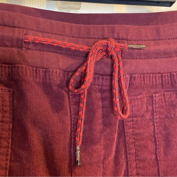 Anthropologie Leigh Corduroy Joggers Burgundy Size Medium - Picture 6 of 11